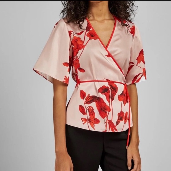 NWT Ted Baker Wrap Top - Picture 2 of 6